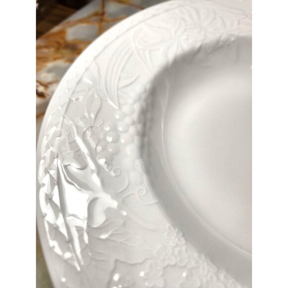 Franciscan Johnson Brothers Country Fayre Set of 8 White White Soup/ Pasta - Picture 2 of 8